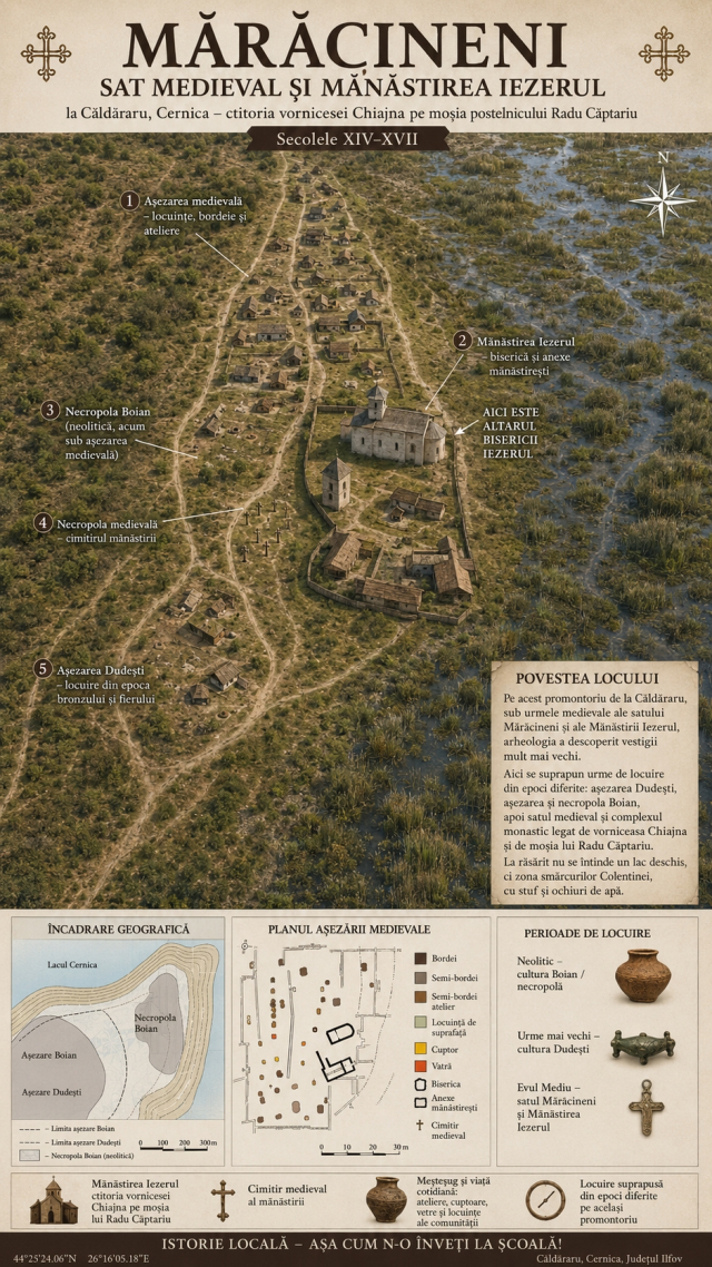 Manastirea Iezerul Sat Medieval Maracineni reconstituire
