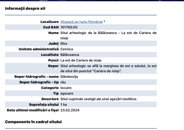 sit arheologic balaceanca la est de cariera de nisip 1